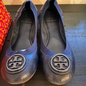 Tory Burch Caroline 2 Bright Navy Flat